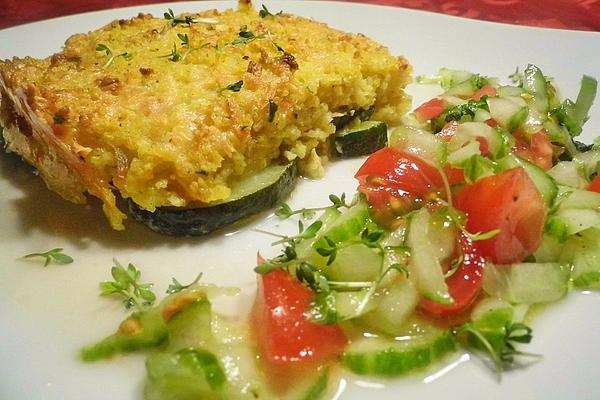 Zucchini with Millet Crust