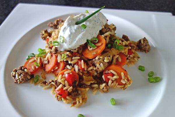 1a Rice Pan with Colorful Vegetables