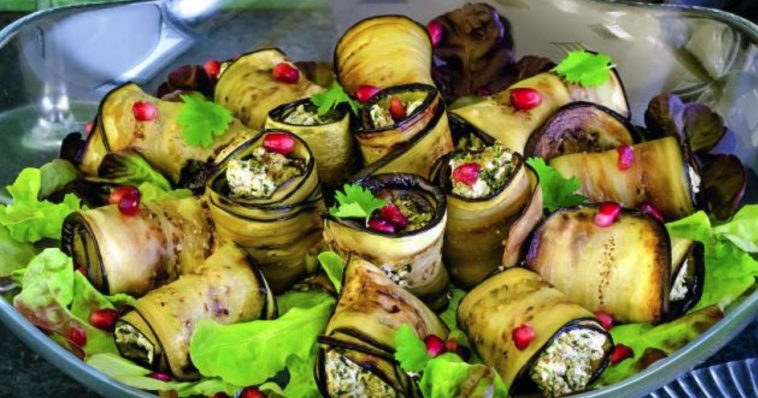 Eggplant Rolls with Walnuts