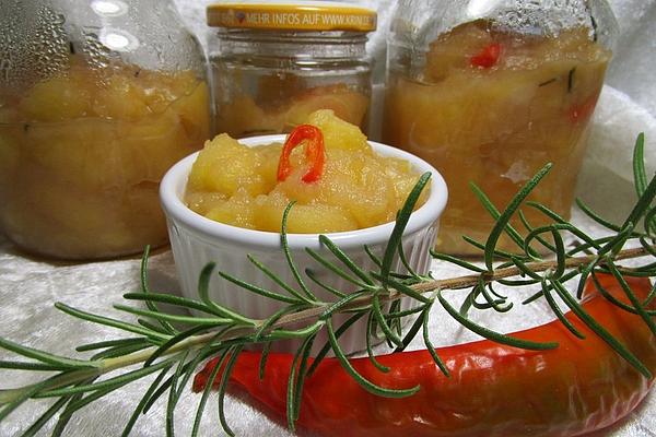 Apple Compote with Rosemary and Chilli