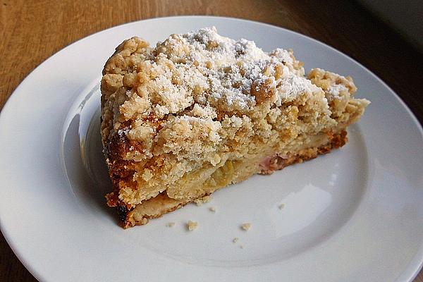 Apple – Rhubarb – Sheet Cake with Crumble