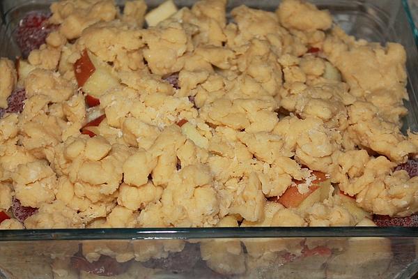 Apple, Strawberry and Coconut Crumble