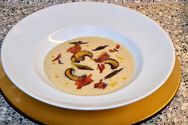 Bean Cream Soup with Truffle Oil