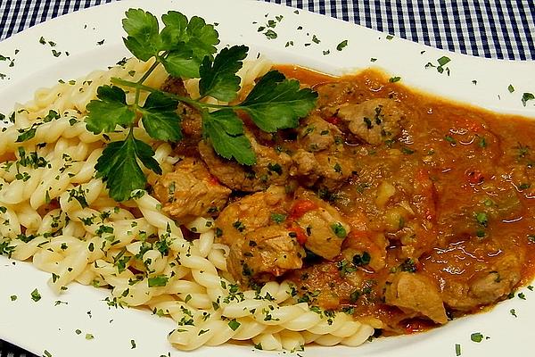 Beer Goulash with Caraway Seeds