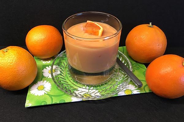 Blood Orange and Lime Pudding