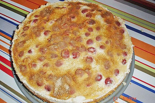 Bottom Quark Cake with Sour Cherries