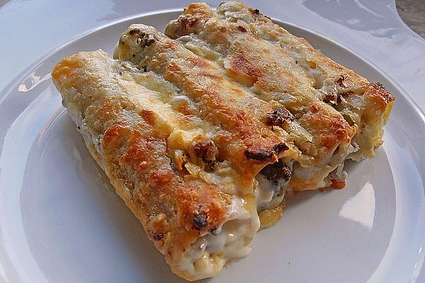 Cannelloni with Broccoli and Mushroom Filling