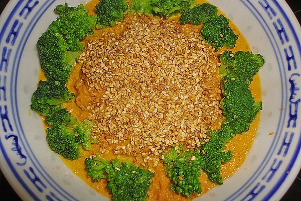 Carrot, Sesame and Broccoli Soup