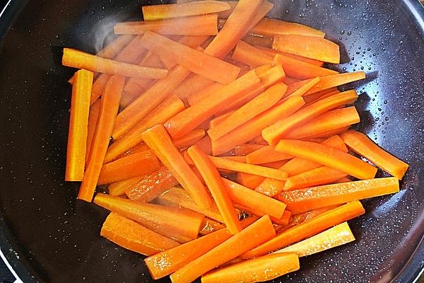 Carrot Sticks in Honey