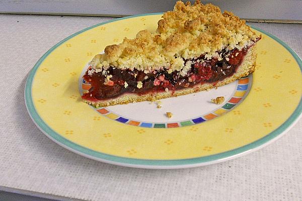 Cherry Cake with Coconut Sprinkles