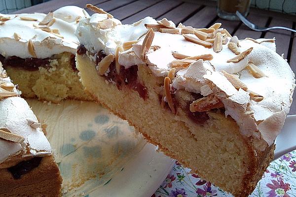 Cherry Cake with Meringue