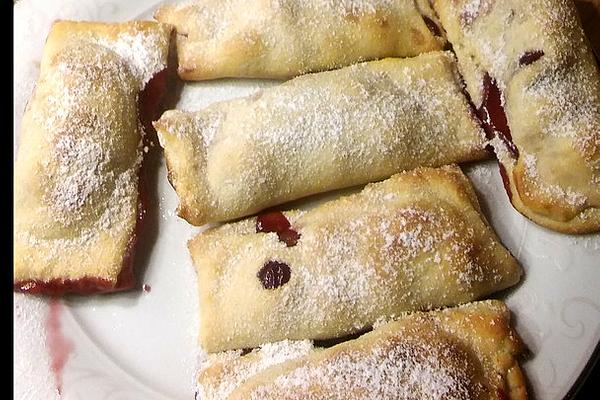 Cherry Pockets Without Puff Pastry