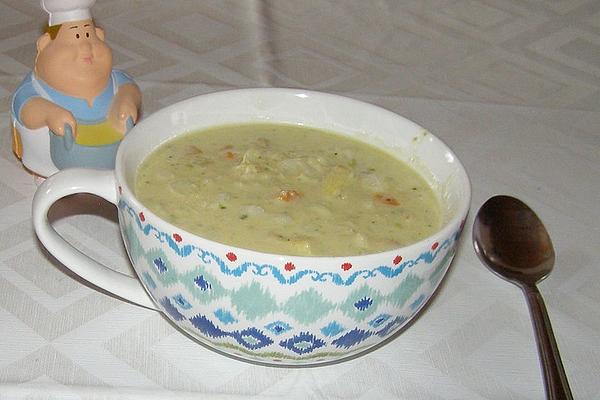 Chicken Cream Soup with Asparagus À La Didi