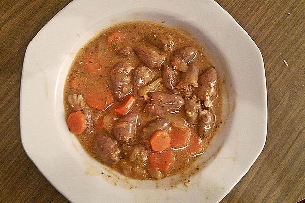 Chicken Hearts in Lime Sauce