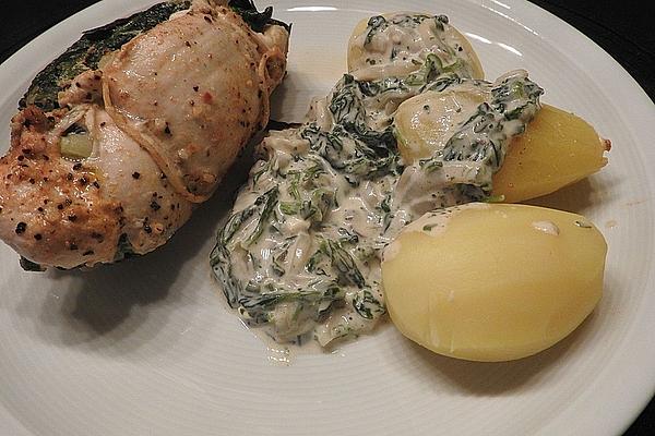 Chicken Roulades with Wild Herbs Filling
