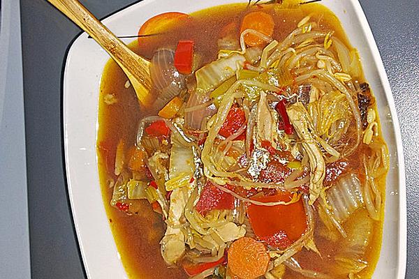 Chicken Soup with Bean Sprouts