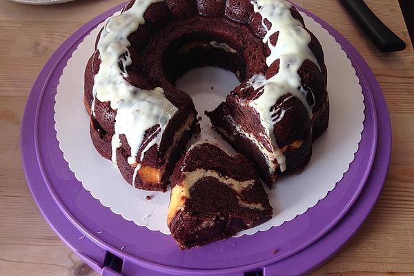 Chocolate Bundt Cake with Cheesecake Filling
