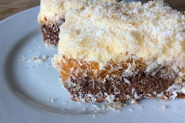 Coconut Cake with Tangerines from Tray
