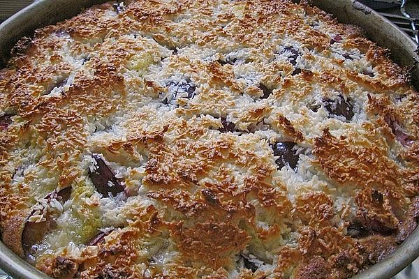 Coconut Plum Cake