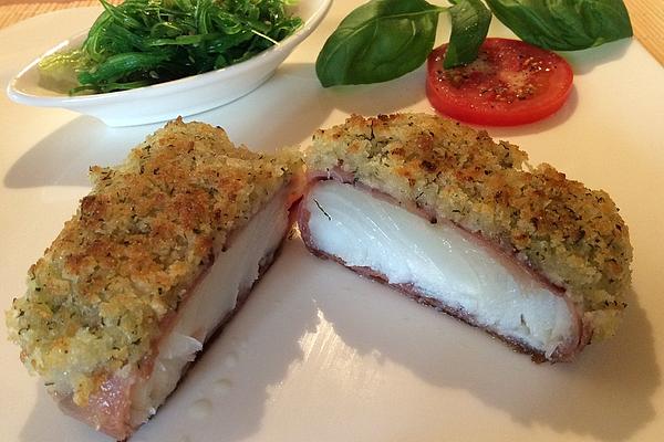 Cod Next To Cod in Bacon Under Herb Crust, Fiefhusen Style
