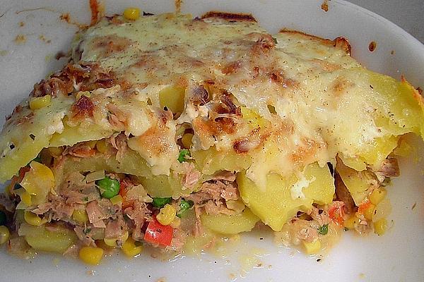 Colorful Potato and Tuna Casserole