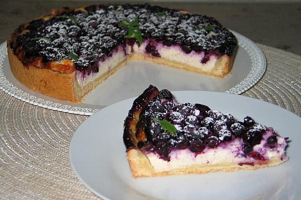 Cottage Cheese Cake with Blueberries