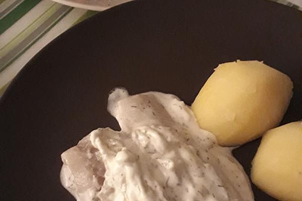 Cream Herring in Jacket Potatoes
