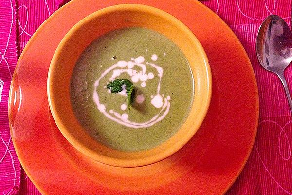 Cream Of Pea and Mint Soup