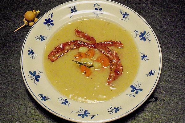 Creamy Potato – Truffle Soup with Crispy Bacon