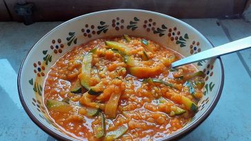 Lentil Pan with Zucchini