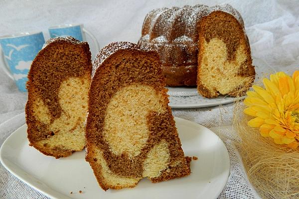 Eggnog Cake – Marbled