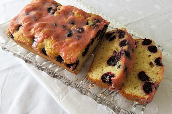 Eggnog Cake with Cherries