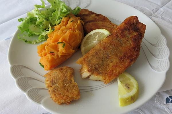 Fish Fillet with Mashed Sweet Potatoes