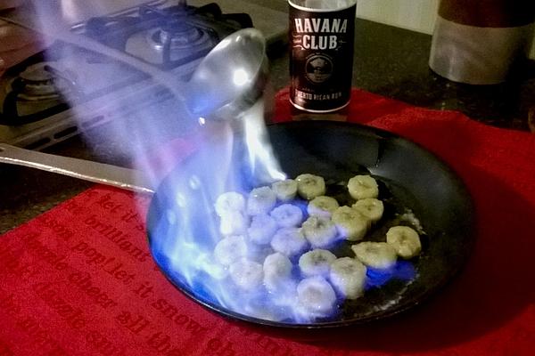 Flambéed Bananas