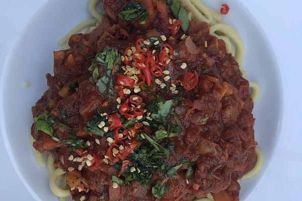 Fresh Spaghetti with Salsiccia and Fennel