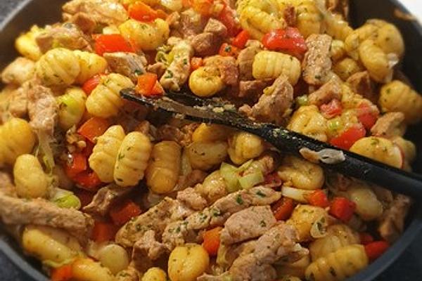 Gnocchi with Strips Of Beef