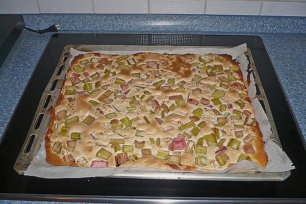 Grandma Annis Rhubarb Cake