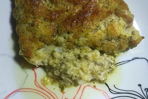 Gratinated Fish Fillet with Parmesan Cheese and Capers