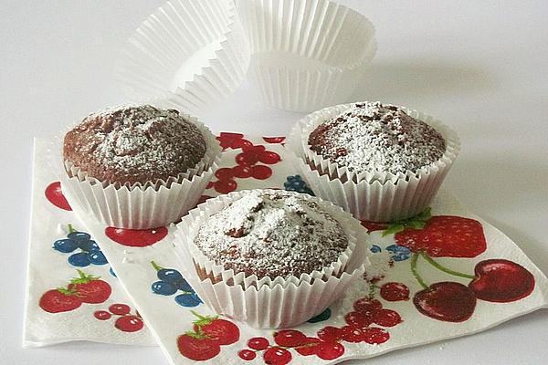 Juicy Cherry Chocolate Muffins