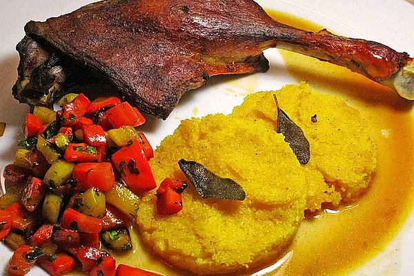 Legs Of Goose with Polenta