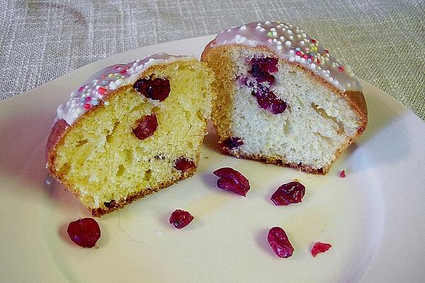 Lemon Muffins with Cranberries