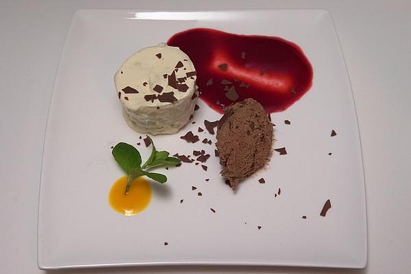 Munich Meets Paris – Vanilla Parfait À La Schubeck with Mousse Au Chocolat