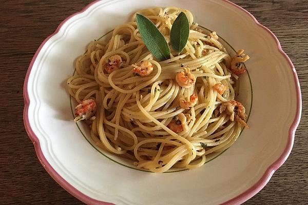 Pasta in Sage Butter with Crayfish