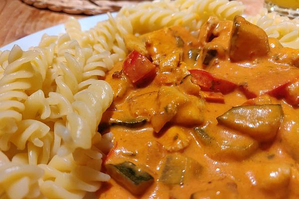 Pasta with Chicken Breast and Vegetables