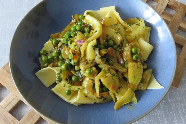 Pasta with Fennel and Peas