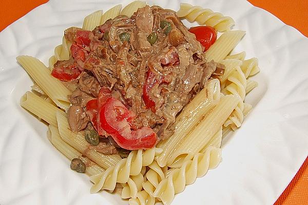 Pasta with Tuna Soy Sauce