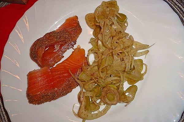 Pickled Salmon with Fennel Salad