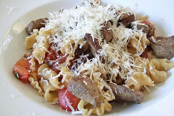 Porcini Mushroom Pasta with Liver