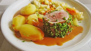 Britta`s Pork Fillet with Rosemary in Cream Sauce 20;Marinated21;