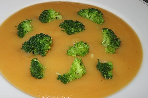 Potato Soup with Broccoli Florets